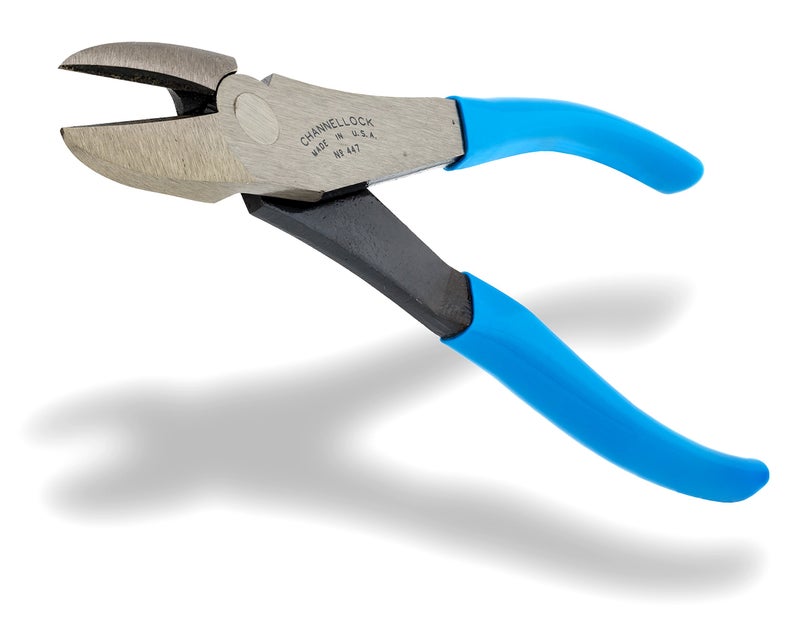 Channellock 447 GIDDS2-821226 Curved Jaw Diagonal Cutting Plier Grey/Blue, 7.5-Inch Curved Diagonal - Image 3