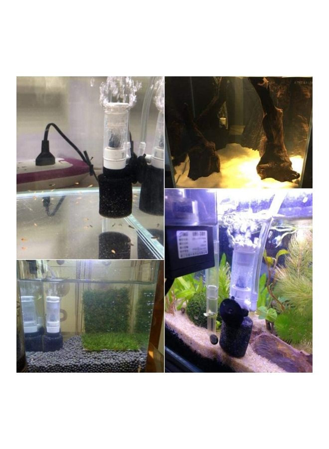 NIBEMINENT Submersible Aquarium Internal Filter Black/White - Image 4