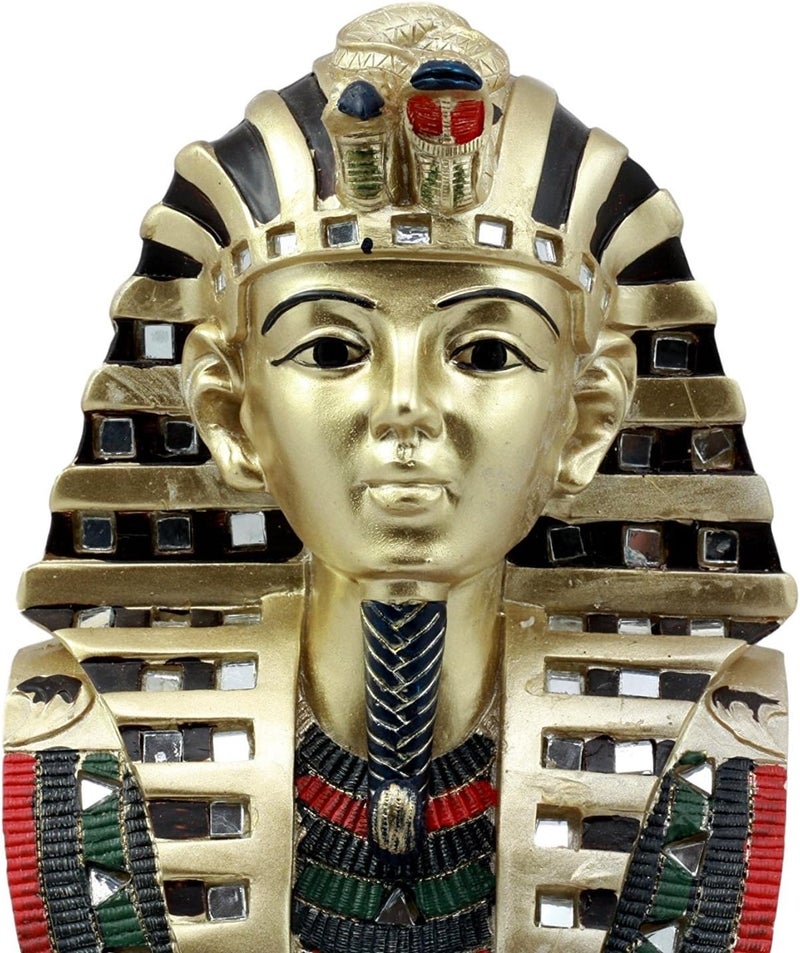 Ebros Gift Ebros Ancient Egyptian Pharaoh Mask of King TUT Statue Golden Tutankhamun Bust Figurine - Image 5