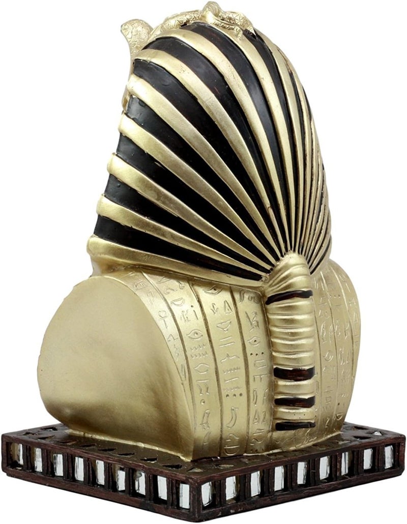 Ebros Gift Ebros Ancient Egyptian Pharaoh Mask of King TUT Statue Golden Tutankhamun Bust Figurine - Image 3