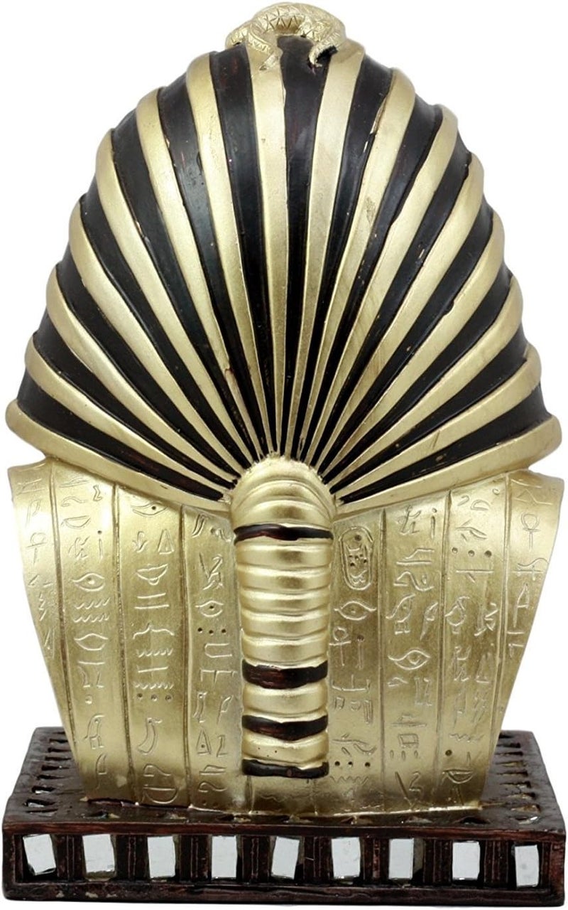 Ebros Gift Ebros Ancient Egyptian Pharaoh Mask of King TUT Statue Golden Tutankhamun Bust Figurine - Image 4