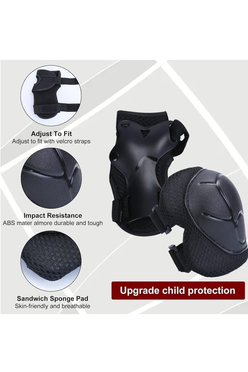 مجموعة خوذة ووسائد للأطفال، 7 من 1 خوذة قابلة للتعديل، وسائد للركبة، وسائد للكوع، وحراس للمعصم للأولاد والبنات من سن 3-8، ومعدات واقية للتزلج، والدراجات، والسكوتر، والقوارب - Image 4