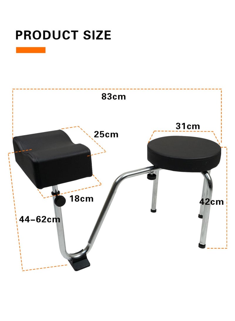 ميشيدا كرسي باديكير قابل للتعديل، مسند قدم محمول، محطة لتجميل الأظافر - Image 2