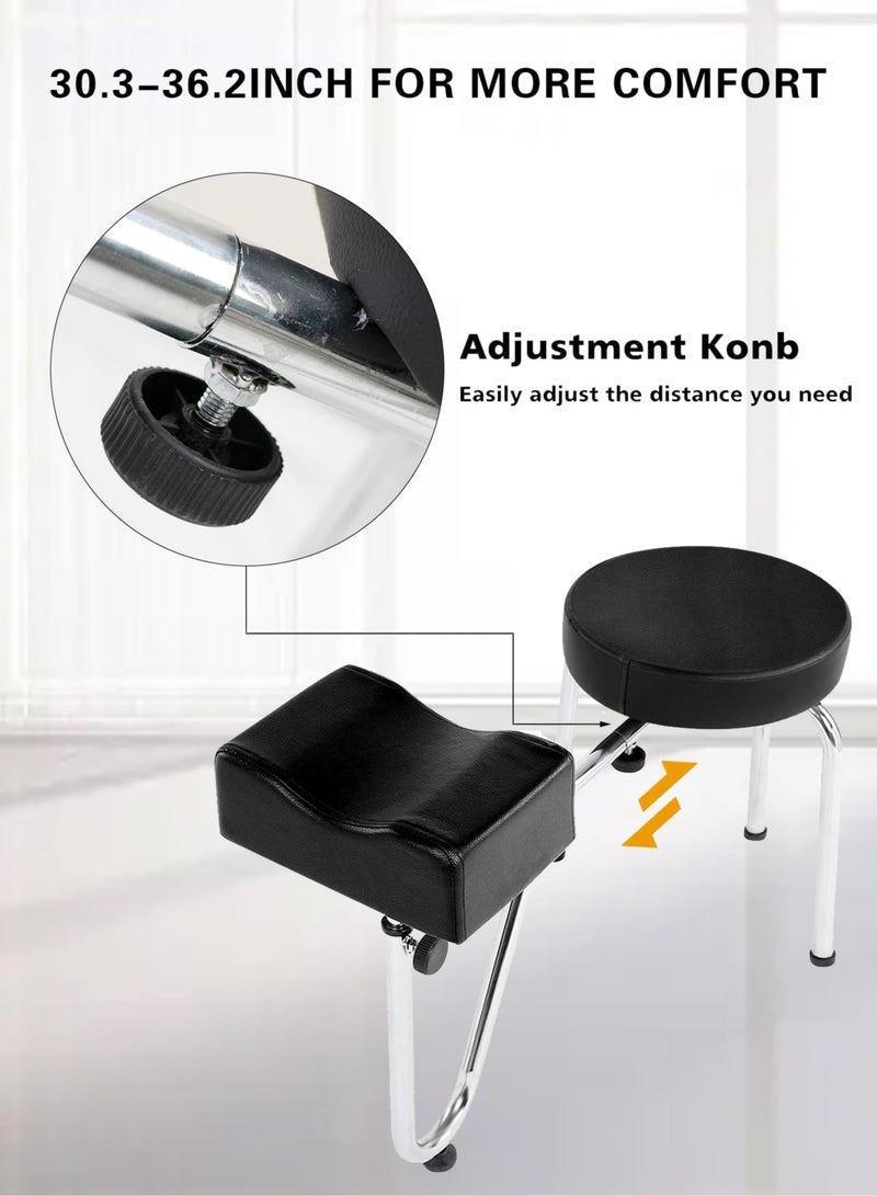 ميشيدا كرسي باديكير قابل للتعديل، مسند قدم محمول، محطة لتجميل الأظافر - Image 4