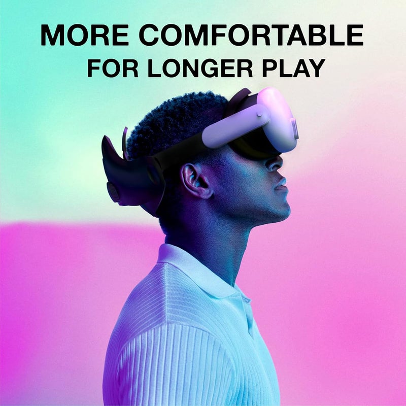 APEXINNO VR Silicone Face Cover for quest 3 Headset Accessories, VR Face Cushion Pad Mask for Quest 3 Headset (Black), YZL005-BK - Image 5