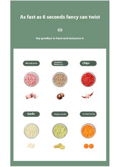 HOTOR 3L Electric Meat And Vegetables Grinder Chopper 400W Multi Food Chopper With 2 Speed Levels Food Processors For Meat Vegetables Fruits And Nuts kitchen Aid Meat Mincer Meat Grinder  - Image 4