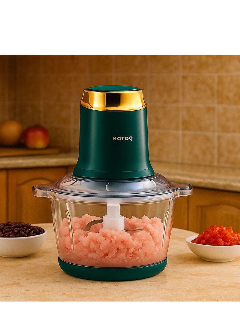 HOTOR 3L Electric Meat And Vegetables Grinder Chopper 400W Multi Food Chopper With 2 Speed Levels Food Processors For Meat Vegetables Fruits And Nuts kitchen Aid Meat Mincer Meat Grinder  - Image 2