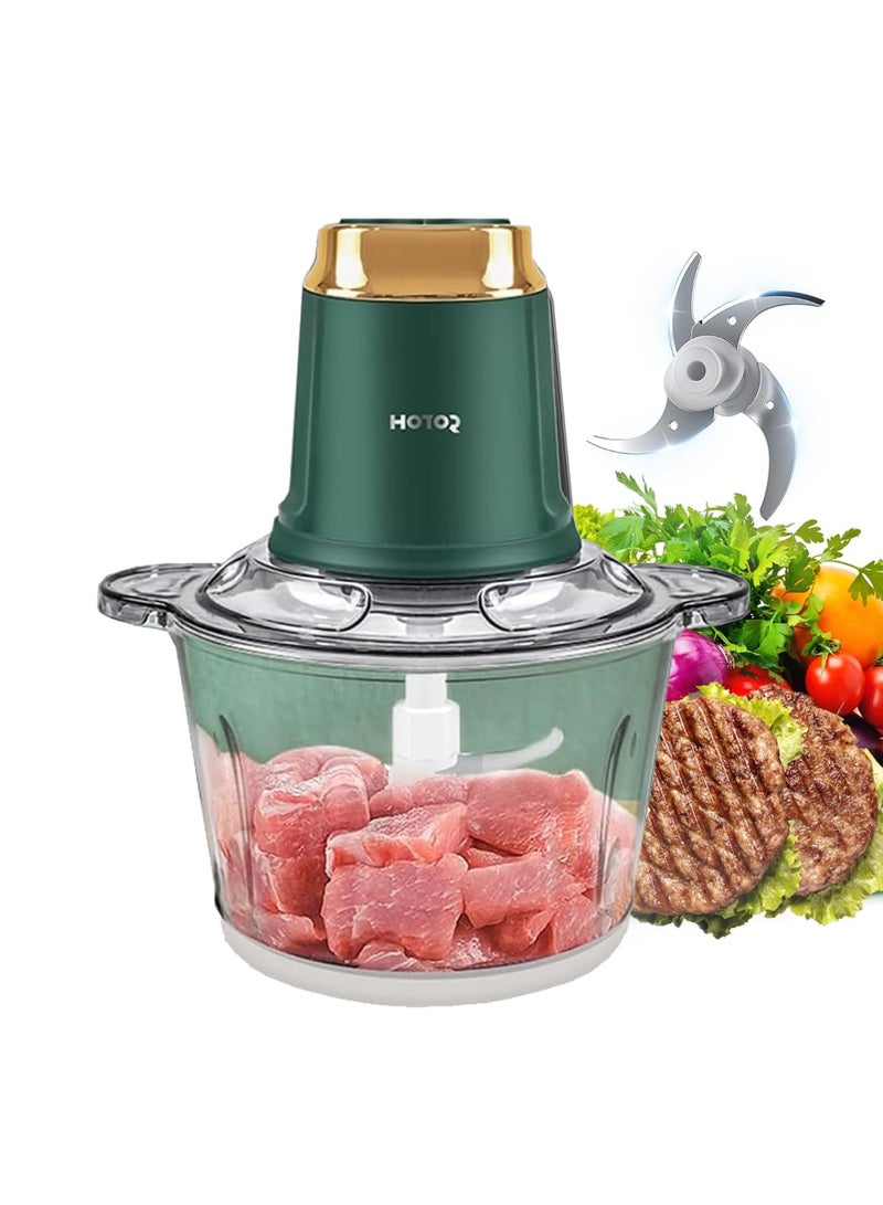 HOTOR 3L Electric Meat And Vegetables Grinder Chopper 400W Multi Food Chopper With 2 Speed Levels Food Processors For Meat Vegetables Fruits And Nuts kitchen Aid Meat Mincer Meat Grinder  - Image 4