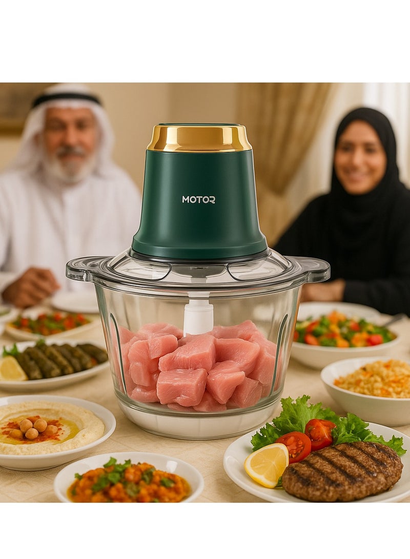 HOTOR 3L Electric Meat And Vegetables Grinder Chopper 400W Multi Food Chopper With 2 Speed Levels Food Processors For Meat Vegetables Fruits And Nuts kitchen Aid Meat Mincer Meat Grinder  - Image 3
