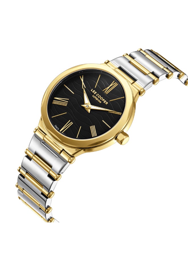 Lee Cooper Women'S Watch, Analog Display And Metal Strap - Lc08000.550, Two Tone  - Image 4