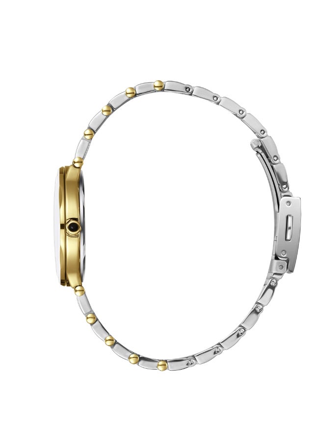 Lee Cooper Women'S Watch, Analog Display And Metal Strap - Lc08000.550, Two Tone  - Image 3