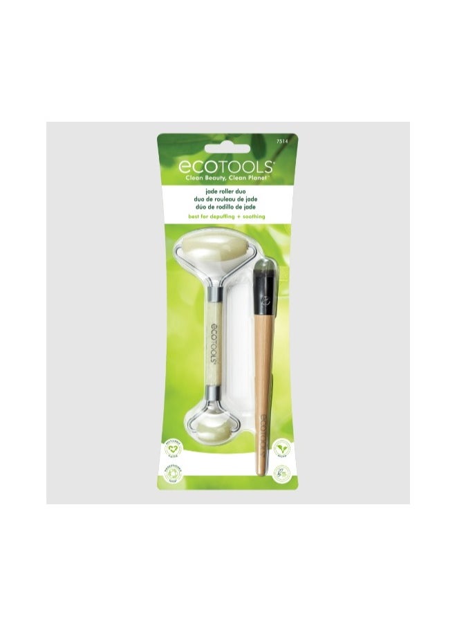 Eco Tools - Jade Facial Roller Duo - Image 1