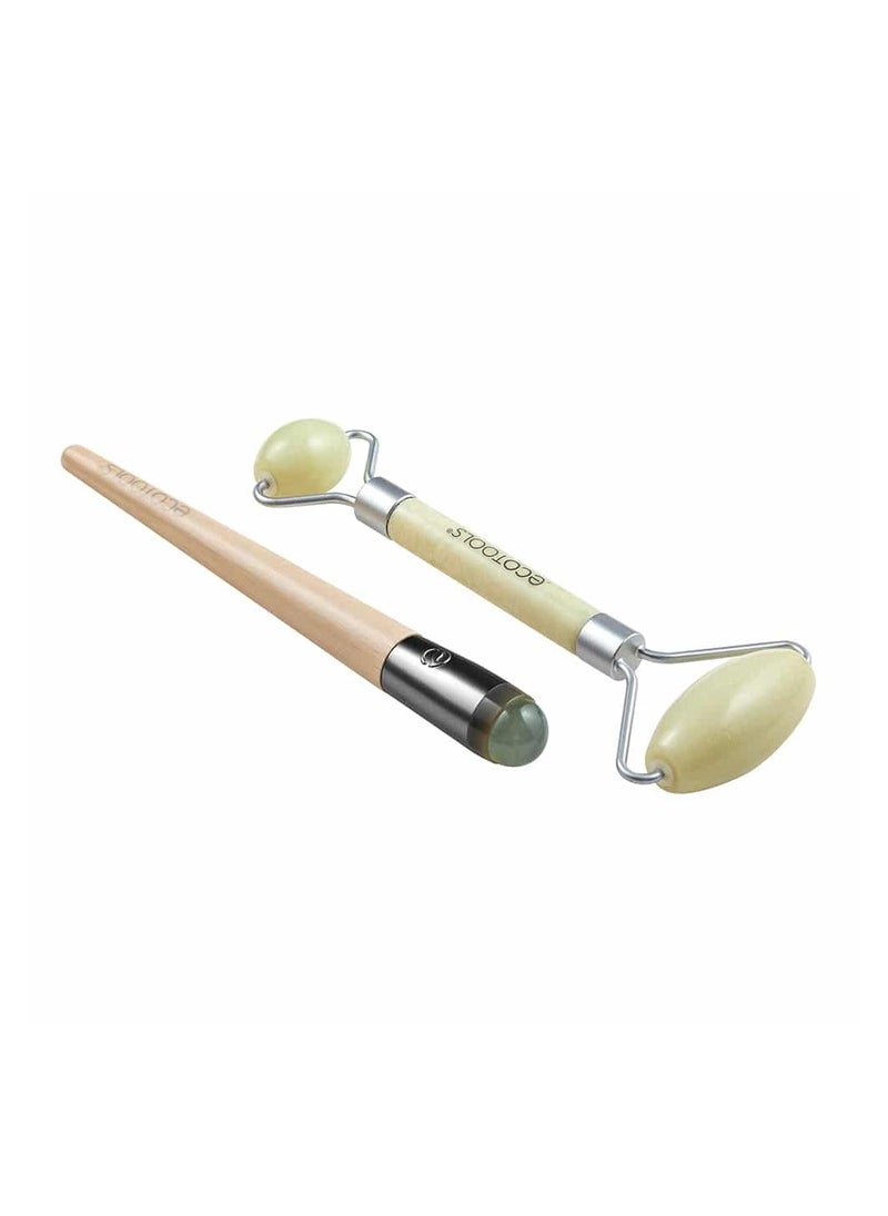 Eco Tools - Jade Facial Roller Duo - Image 1