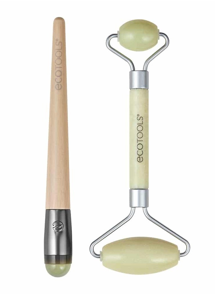 Eco Tools - Jade Facial Roller Duo - Image 1