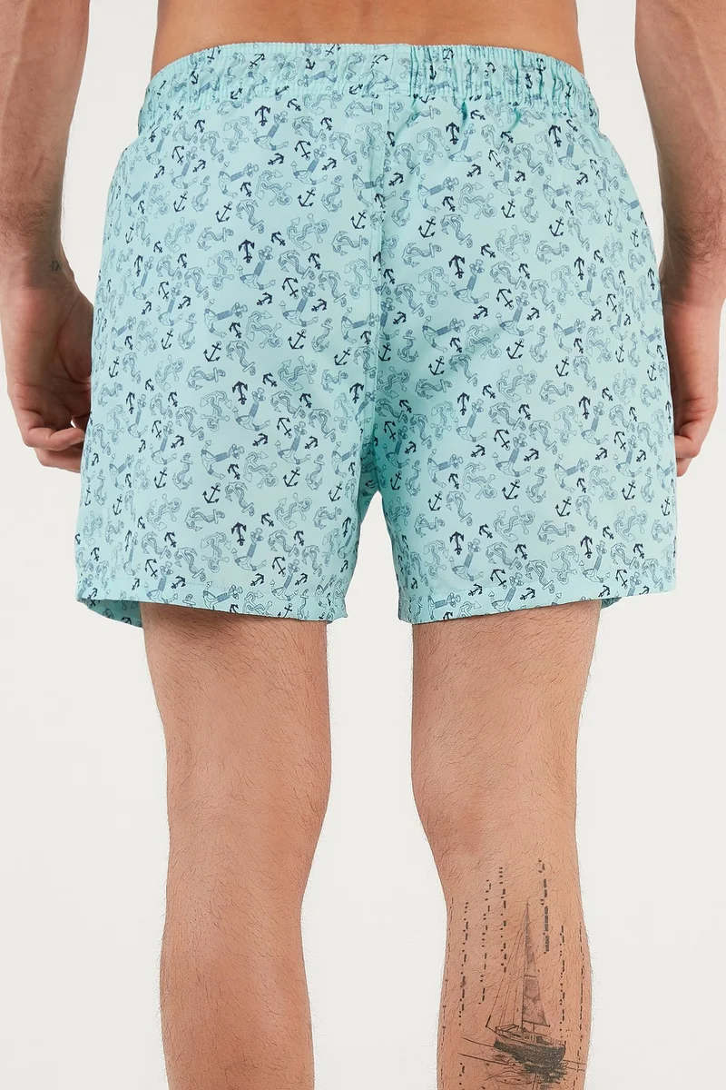 بوراتي Waist Tied Patterned Swimsuit Short Men's Swimsuit Short 380093