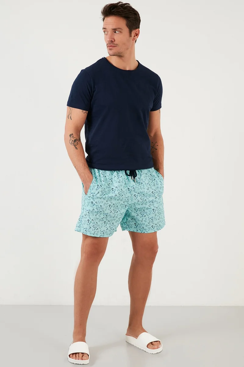 بوراتي Waist Tied Patterned Swimsuit Short Men's Swimsuit Short 380093