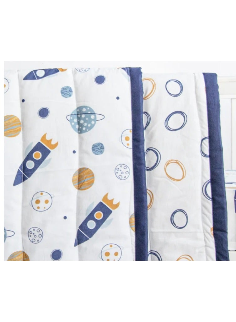 Yellow Doodle Organic Bedding Gift Basket - Doodle Circles - Image 3