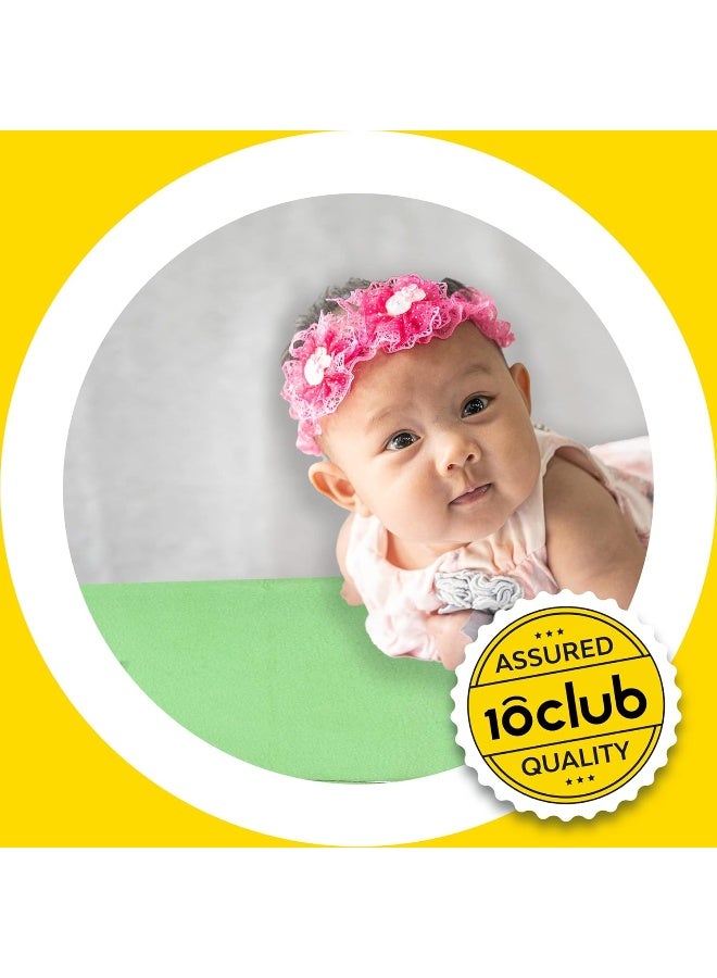 ماي نيو بون غطاء My Newborn من 10CLUB سريع الجفاف (أخضر) | ورقة مقاومة للماء | حماية المرتبة | صفائح مضادة للحساسية | حصيرة الطفل | ورقة البول | ملاءة سرير ناعمة لحماية المرتبة | حصيرة صديقة للبشرة - Image 2