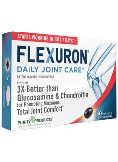 Flexuron Joint Formula 3X Better Than Glucosamine And Chondroitin Starts Working In Just 7 Days Krill Oil Low Molecular Weight Hyaluronic Acid Astaxanthin 30 Count (1)
