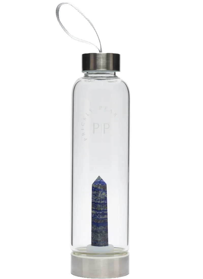 Prickly Pear Lapis Lazuli Interchangeable Crystal Water Bottle 500ml