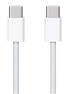 Type C To Type C Charge Cable 1.2M White For Apple Macbook M1 Max Galaxy and  iphone 15 Pro Max - Iphone 1515 Pro max  60W