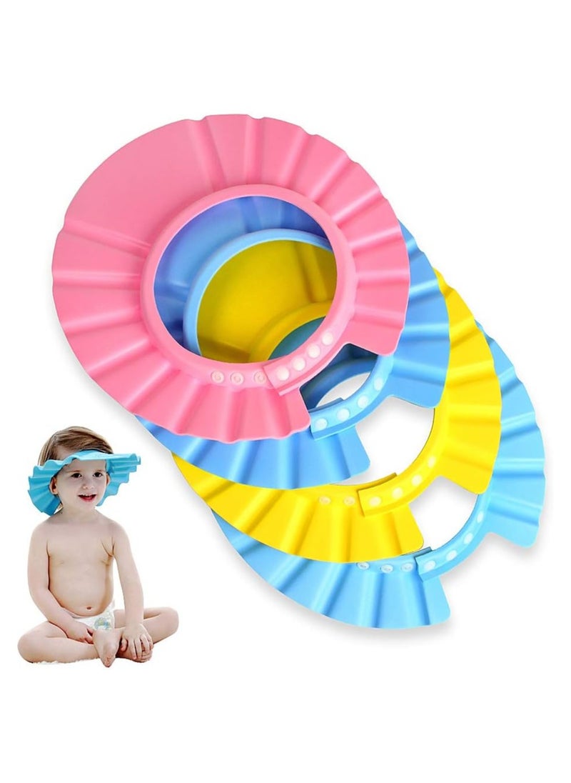 Generic - Baby Shampoo Eye Protection Cap, Adjustable Shampoo Shower Cap, Safe Baby Shower Cap (Pink) - Image 1