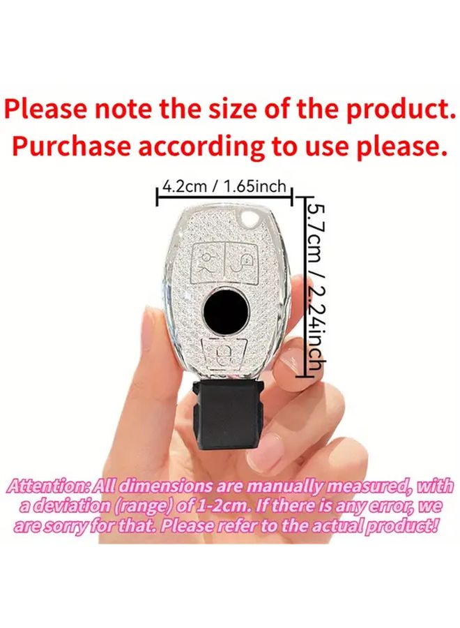 White Smart Remote Key Case Cover Fit for Mercedes Benz C E M S CLS CLA GLK GLA GLC GLE - Image 2