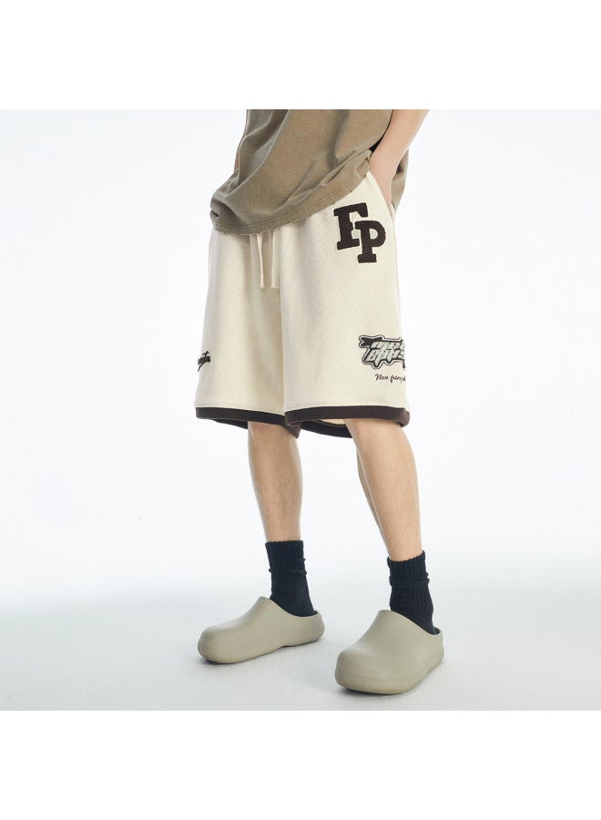 EPTISON شورتات رياضية بتصميم موضة وطنية صيفية للرجال والنساء، بنطال قصير مستقيم الساق بخمسة نقاط - Image 2