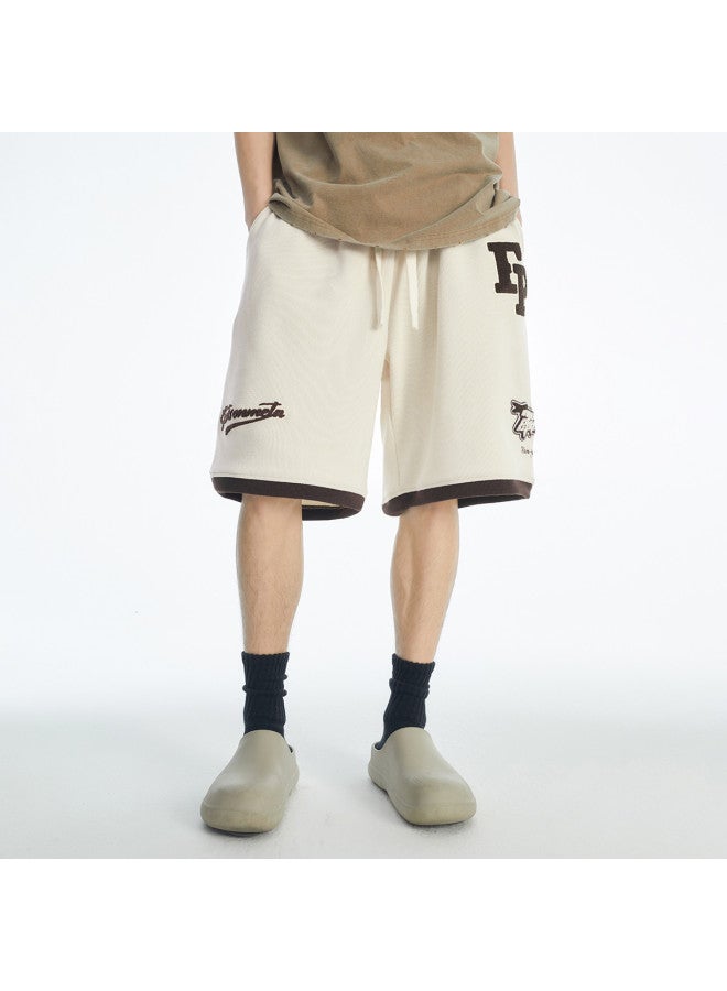 EPTISON شورتات رياضية بتصميم موضة وطنية صيفية للرجال والنساء، بنطال قصير مستقيم الساق بخمسة نقاط - Image 5