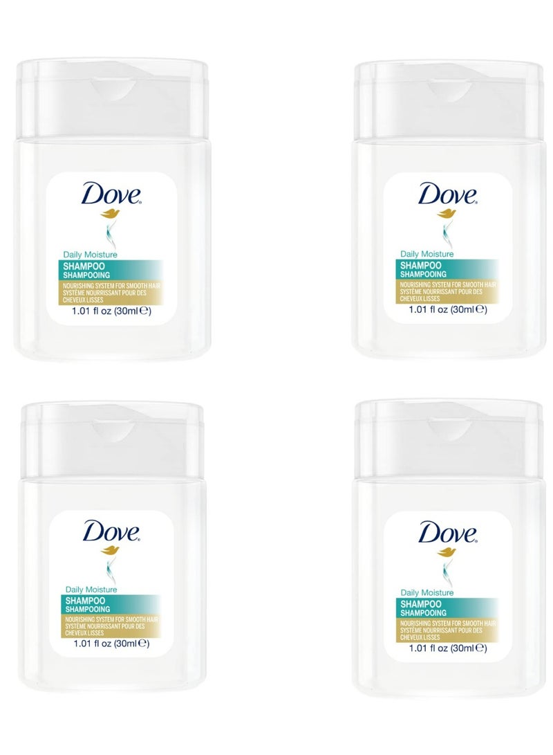 Dove Deeply Nourishing Mini Shampoo 30 ML 4 Pcs - Image 1