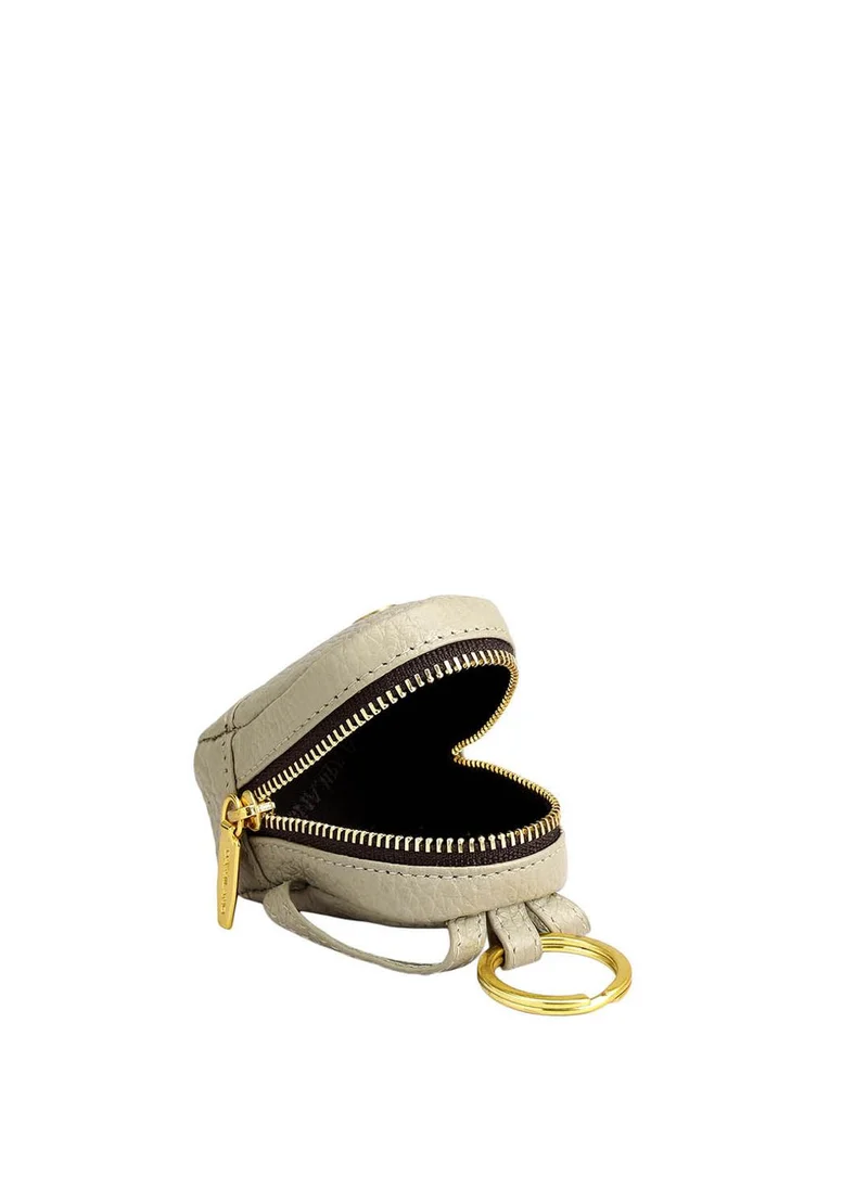 Da Milano  Wax Leather Key Chain - Khaki  | Best Price UAE