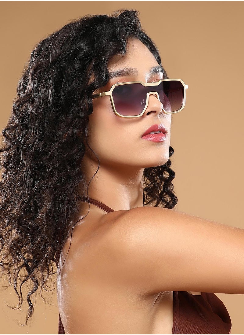 Haute Sauce Polarized Full Rim Wayfarer Sunglasses For Women  - Image 4