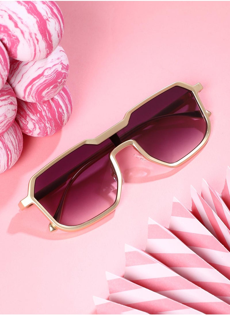 Haute Sauce Polarized Full Rim Wayfarer Sunglasses For Women  - Image 2