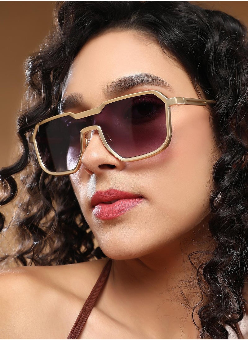 Haute Sauce Polarized Full Rim Wayfarer Sunglasses For Women  - Image 3