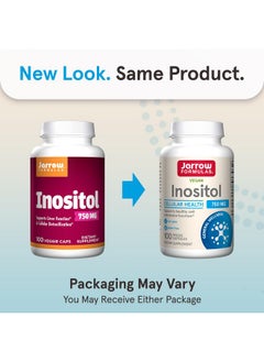 jarrow formulas Jarrow Formulas Inositol 750 mg, Dietary Supplement, Liver Support for Cellular Health and General Wellness, 100 Veggie Capsules, Up to a 100 Day Supply  - Image 2