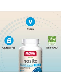 jarrow formulas Jarrow Formulas Inositol 750 mg, Dietary Supplement, Liver Support for Cellular Health and General Wellness, 100 Veggie Capsules, Up to a 100 Day Supply  - Image 4