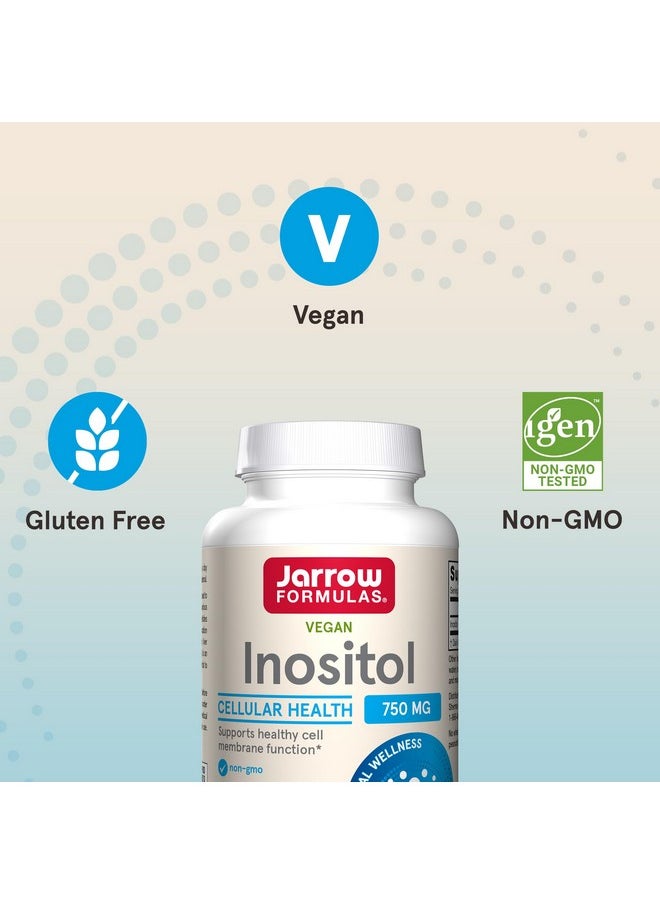 jarrow formulas Jarrow Formulas Inositol 750 mg, Dietary Supplement, Liver Support for Cellular Health and General Wellness, 100 Veggie Capsules, Up to a 100 Day Supply  - Image 4