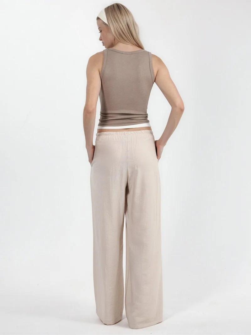 بوسيم BUSEM Women's Wide-Leg Woven Trousers
