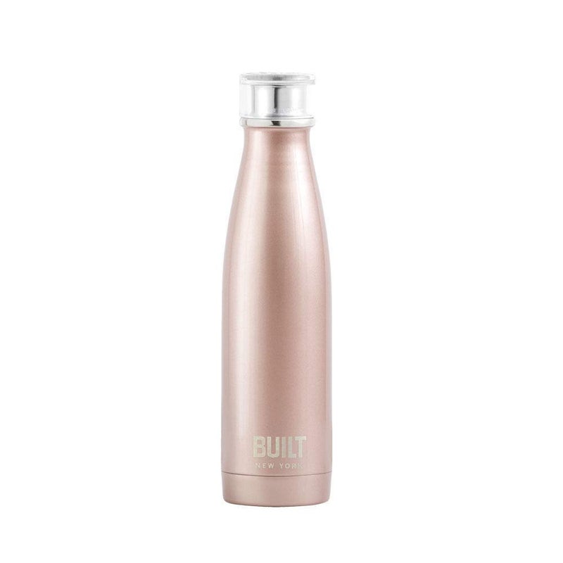 BUILT 17Ounce Perfect Seal Double Wall Stainless Steel Water Bottle Rose Gold 5193230
