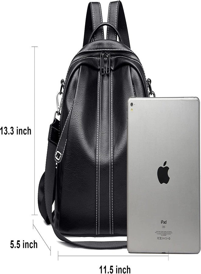 ProArch Women's PU Leather Stylish and Trending Backpack for College Office Travel Anti Theft Backpack Purse for Women and Girls with Sling Belt - Image 3