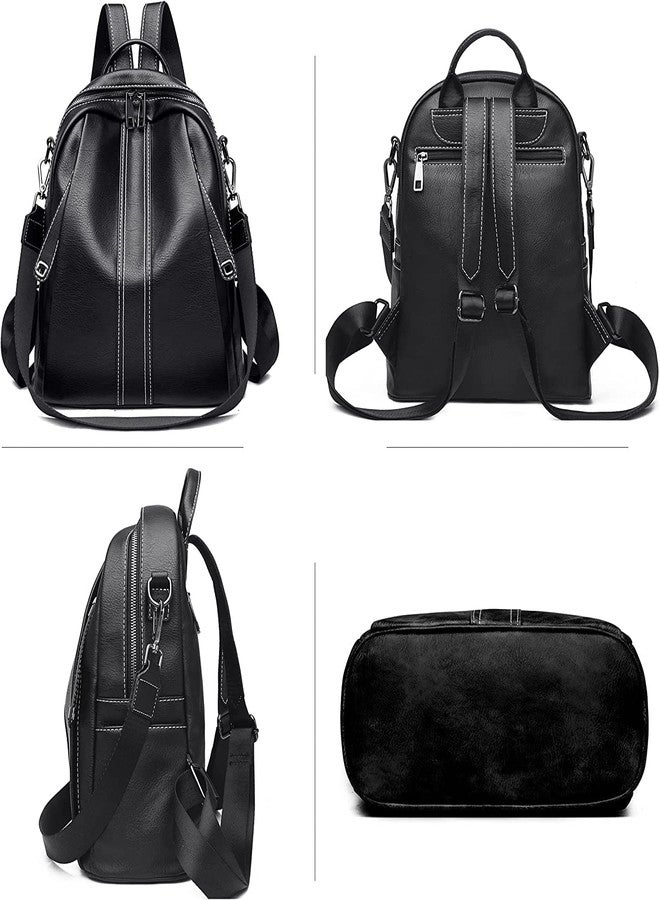 ProArch Women's PU Leather Stylish and Trending Backpack for College Office Travel Anti Theft Backpack Purse for Women and Girls with Sling Belt - Image 5