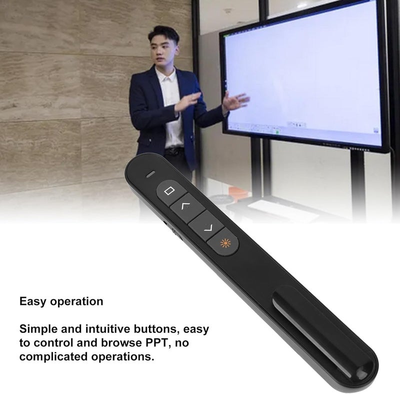 Bewinner Dpofirs Wireless Presenter Remote, Wireless Presentation Clicker for PPT Presentations, USB Wireless Presenter Remote, Portable PPT Clicker for Classroom - Image 4