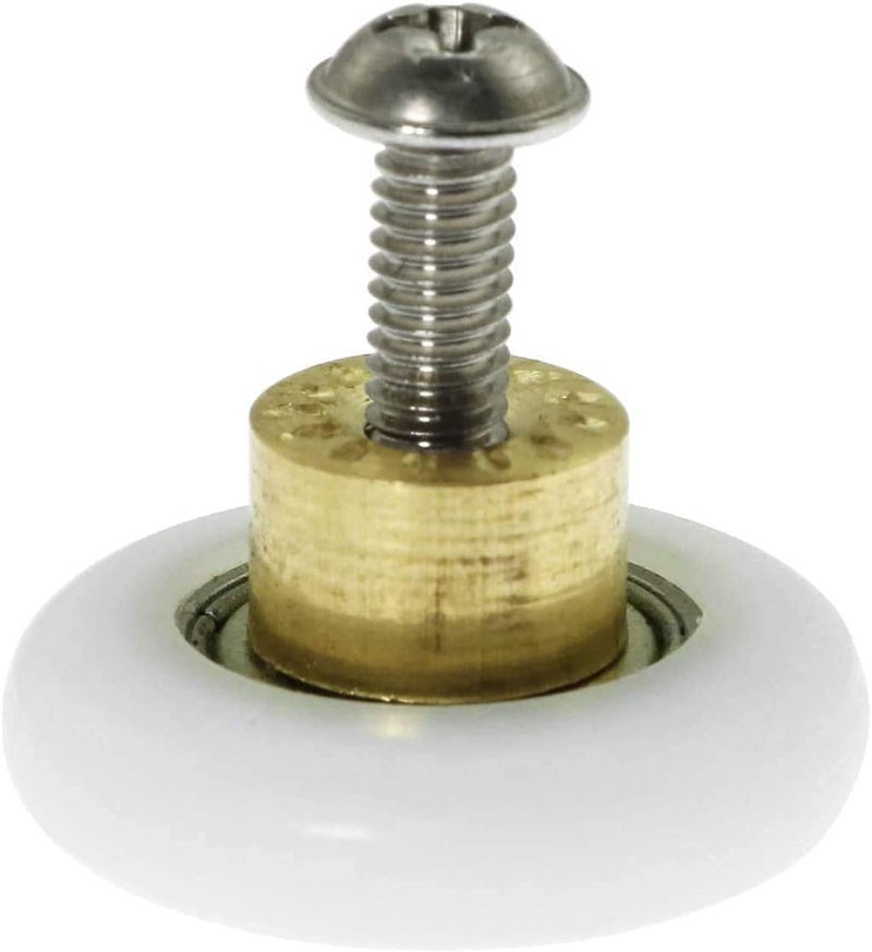 Clarmonde Shower Door Rollers Metal Alloy Wheels for The Bathroom Pan Glass Sliding Door Pulleys Replacement Parts Strong Load-Bearing Capacity Ultra-Quiet (Option A, Dia 19MM) - Image 5