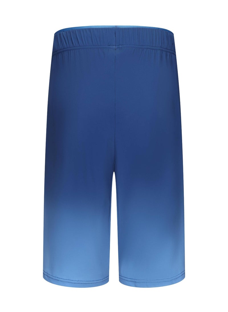 NABAIJI NABAIJI by DECATHLON, Men's Swimming Shorts 100 Long Gradient Quick-Dry & Stretchable Blue  - Image 2