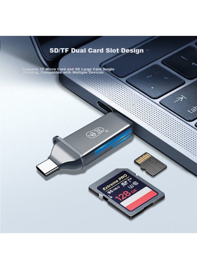 Chuanyu Usb/typec Card Reader 3.1 High-speed Sd/tf Multi-functional For Computer/apple 15/ipad/android Phones, Supports Dslr Cameras, Drones, And Surveillance Memory Cards - Image 3