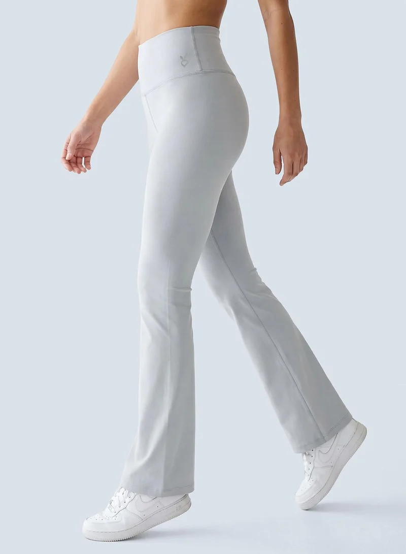 Cardio Bunny grey High-Waist Flare Active Pants for Women | Best Price UAE