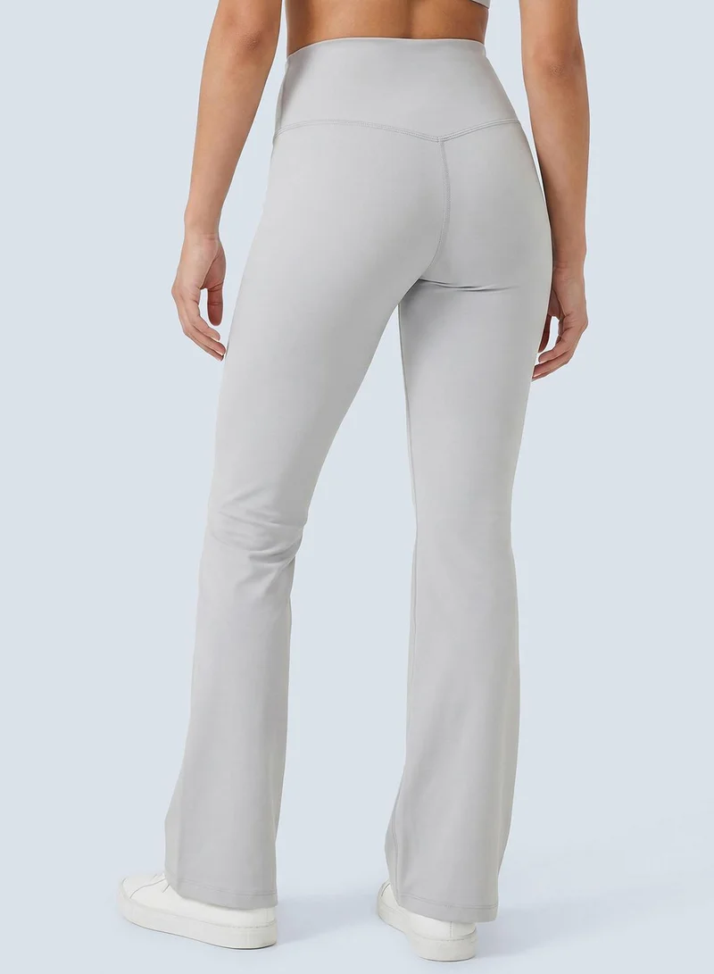 Cardio Bunny grey High-Waist Flare Active Pants for Women | Best Price UAE
