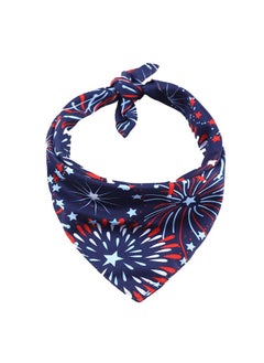 BinaryABC BinaryABC USA Flag Dog Bandana,American Flags Dog Bandana Pet Scarfs,4th of July American Independence Day Pet Decorations (Fireworks)  - Image 1