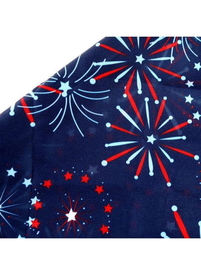 بيناري ايه بي سي وشاح الكلب من BinaryABC USA Flag Dog Bandana، وشاح الكلب من American Flags Dog Bandana، زينة الحيوانات الأليفة في يوم الاستقلال الأمريكي الرابع من يوليو (الألعاب النارية) - Image 4