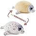 Furvana Chubby Blob Young Seal Pillow Soft Plushies Cute Ocean Stuffed Animals Plush Toy Room DecorThrow Pillow Doll Big Plush Toys Gift for GirlfriendBoys Girls Small12 in - Image 3
